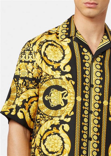 chemise versace baroque homme|Chemise Barocco Silhouette .